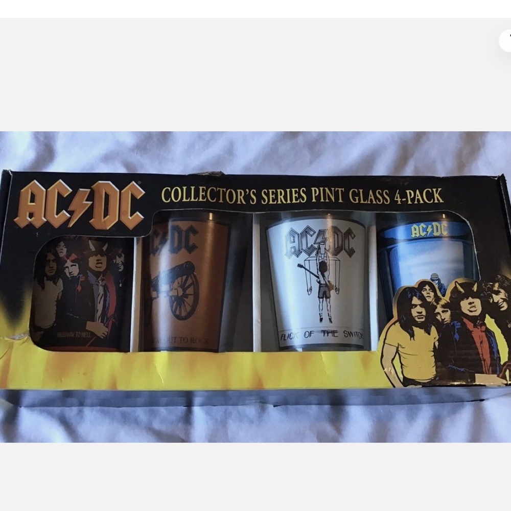 2009 Collector Set AC/DC Rock Band Pint Glass Set